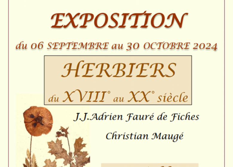 Exposotion « Herbiers du XVII° au XX° siècle »