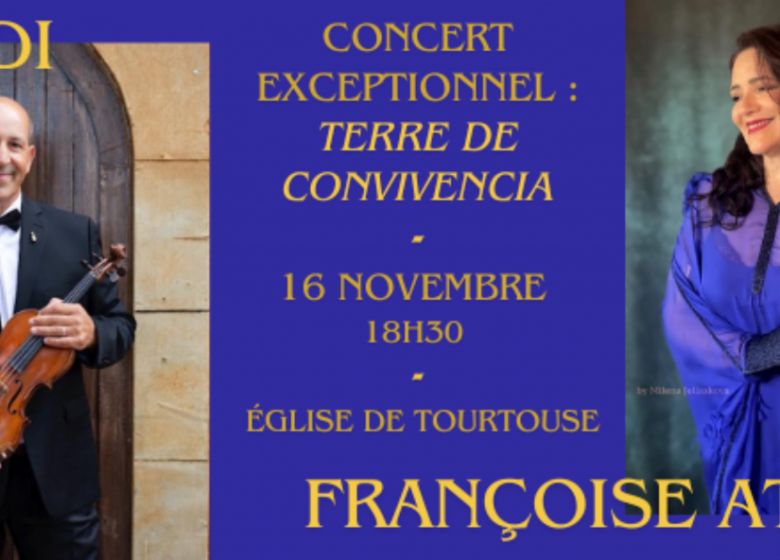 En concert Françoise Flore ATLAN, Soprano, accompagnée au violon par Fouad DIDI