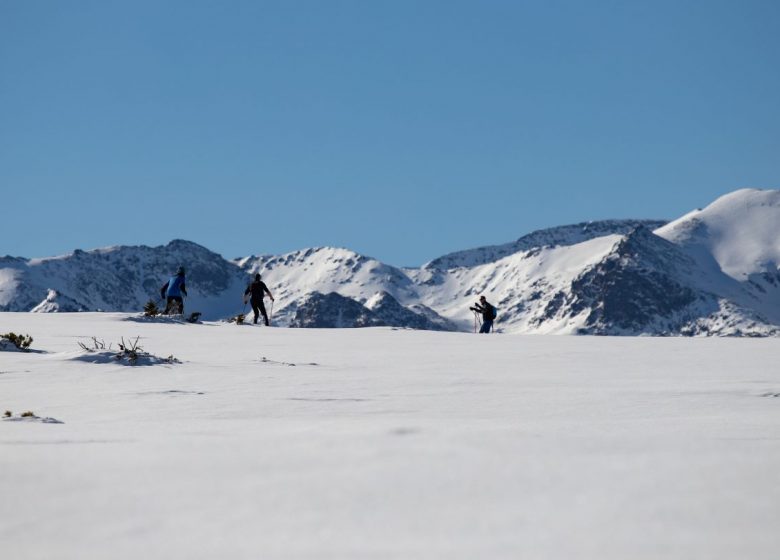 Ski nordique à la station de Beille