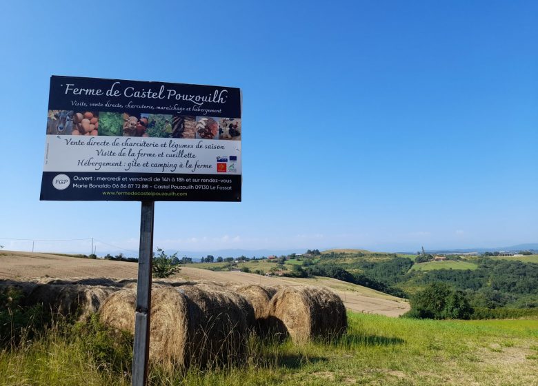 Visite de la ferme de Castel Pouzouilh