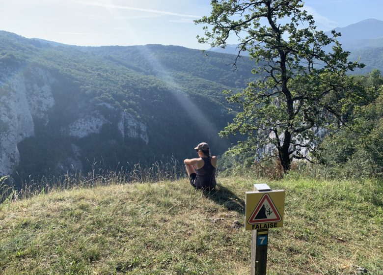 Escap’Ânes – En haut des falaises de Péreille